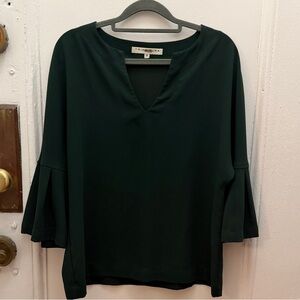 Trina Turk Dark Green Blouse